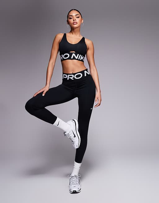 Nike Training Pro High-waisted Sculpt Leggings And Sports Bra