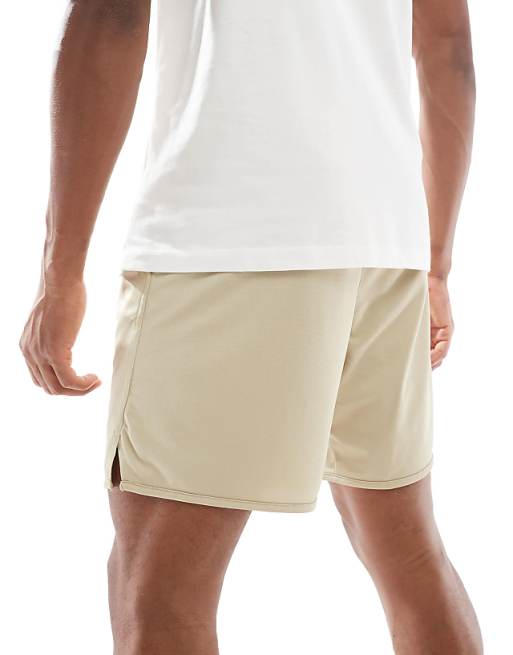 Nike Training Totality Dri-FIT Knit 7inch Shorts In Light Khaki