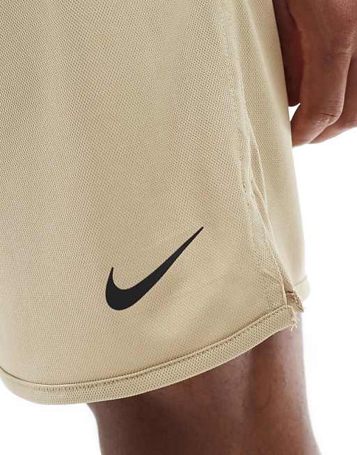 Nike Training Totality Dri-FIT Knit 7inch Shorts In Light Khaki