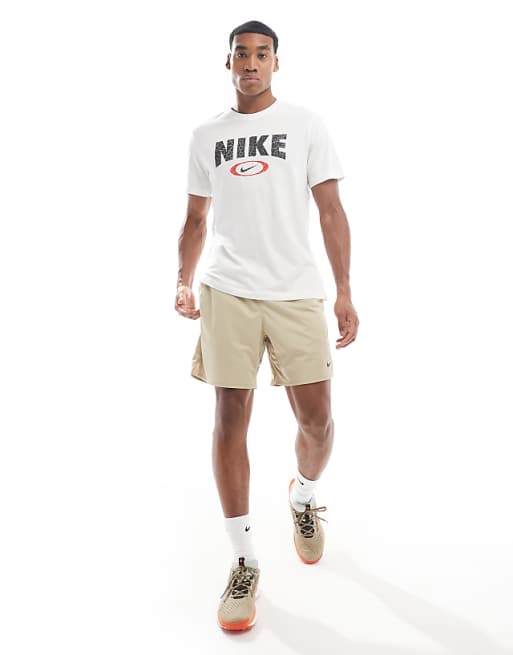 Nike Training Totality Dri-FIT knit 7inch shorts in light khaki