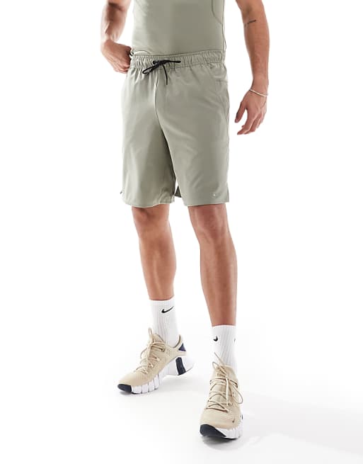 Nike Training Unlimited Dri-FIT woven 9inch shorts in light green