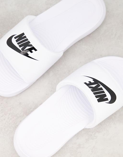 Nike Victori One Sliders In White