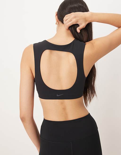 Nike Zenvy Training light support sports bra in black