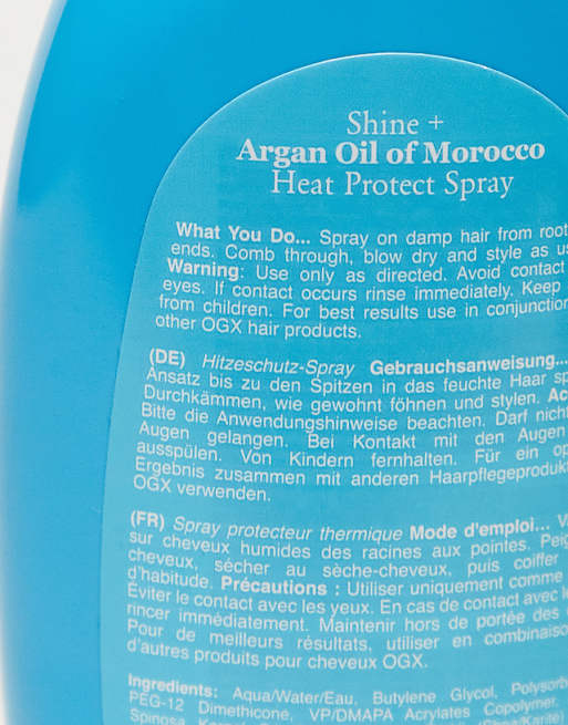 OGX Shine+ Argan Oil Of Morocco Heat Protect Spray 177ml