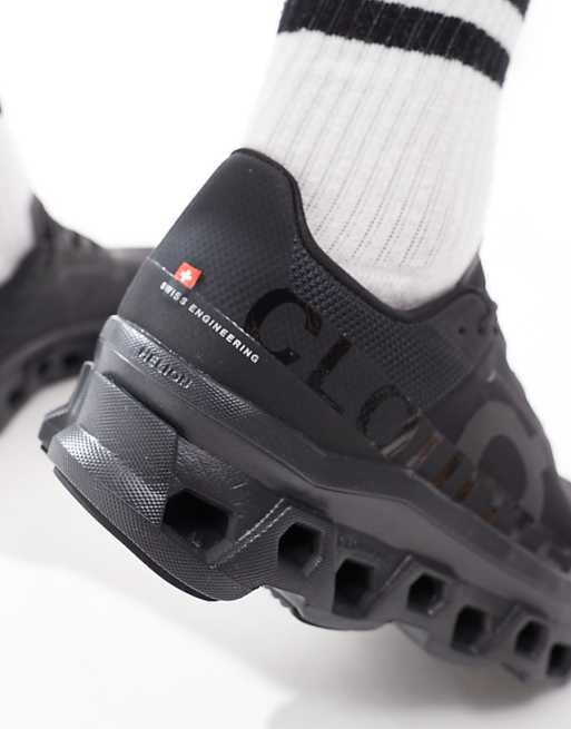 ON Cloudmonster Running Trainers In All Black