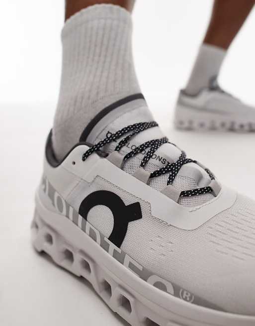 ON Cloudmonster Running Trainers In White