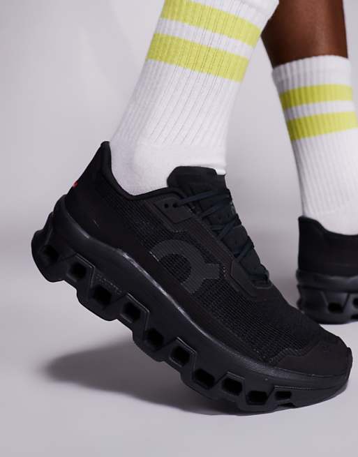 ON Cloudmonster Void Running Trainers In Black