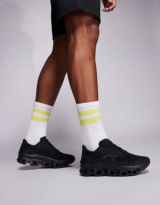 ON Cloudmonster Void Running Trainers In Black