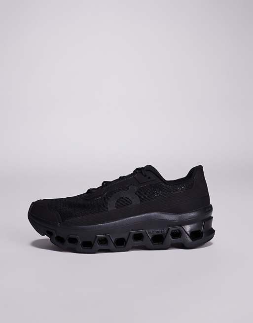 ON Cloudmonster Void Running Trainers In Black