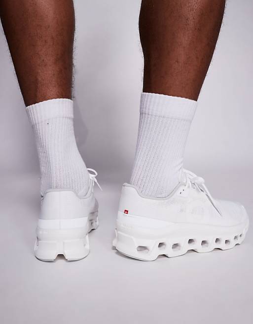 ON Cloudmonster Void Running Trainers In White