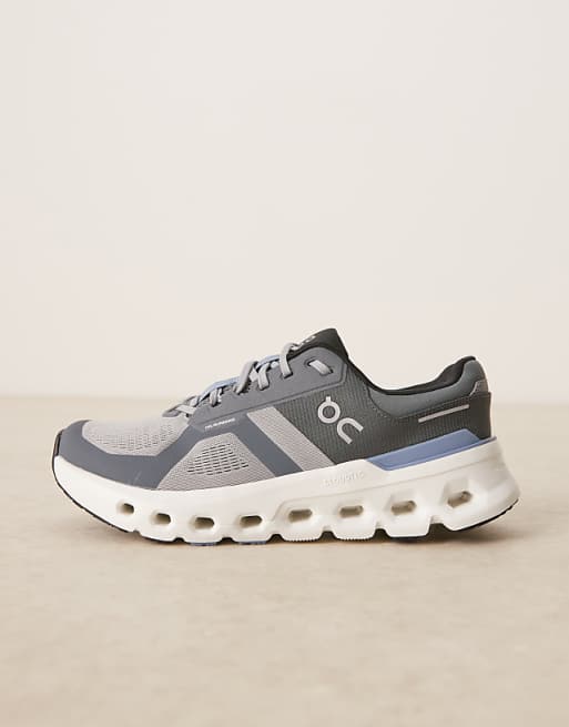 ON Cloudrunner 2 Running Trainers In Grey