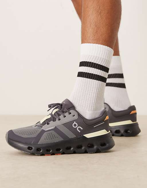 ON Cloudrunner 2 Running Trainers In Rock And Tangerine