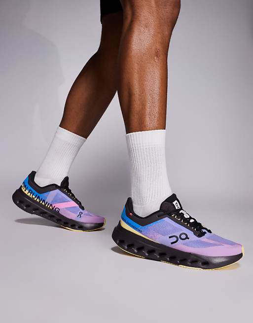 ON Cloudsurfer Next running trainers in blue and raspberry