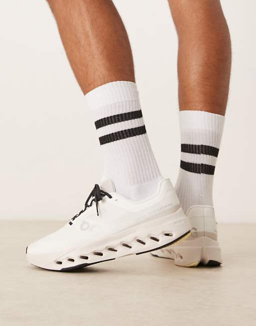 ON Cloudsurfer Next Running Trainers In Ivory And Silver