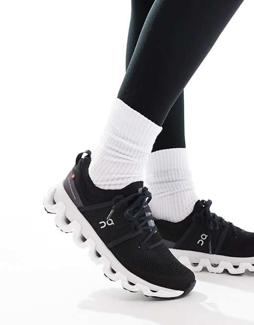 ON Cloudswift 3 Running Trainers In Black And White