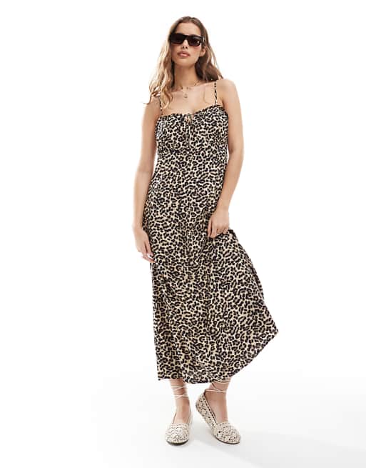 ONLY Maxi Dress In Animal Print