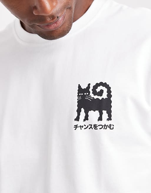 ONLY & SONS Relaxed Fit T-shirt With Chances Back Print In White