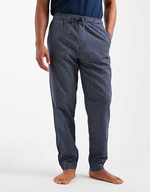 ONLY & SONS Trousers & T-shirt Pyjama Set In Navy & White