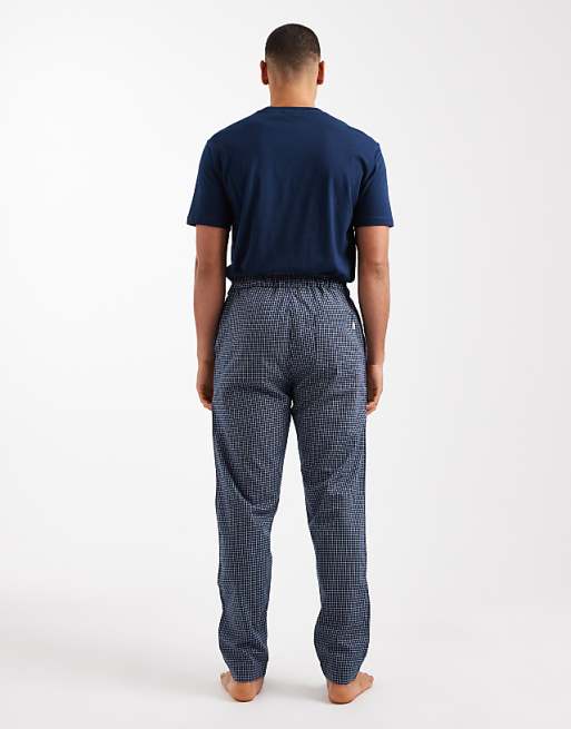 ONLY & SONS Trousers & T-shirt Pyjama Set In Navy & White