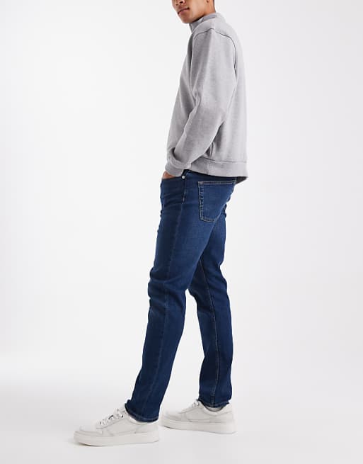 ONLY & SONS Weft Regular Fit Jeans In Dark Wash