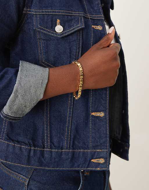 Orelia Cross Tennis Bracelet In 18k Gold Plated