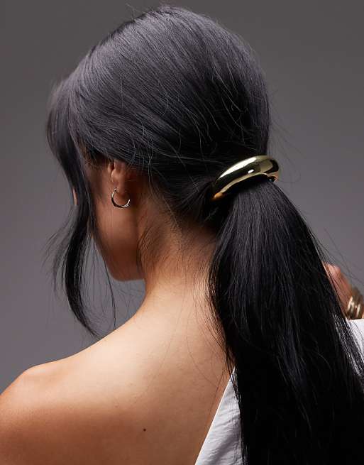 & Other Stories metal hair tie in gold