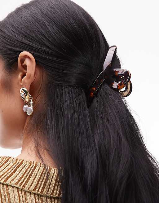 & Other Stories twist hair clip in brown tortoiseshell