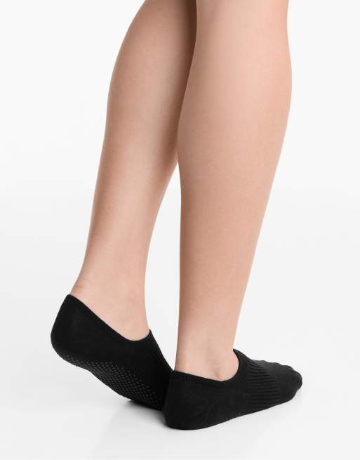 OYSHO 2 Pairs Of Cotton Blend Yoga And Pilates Socks In Black