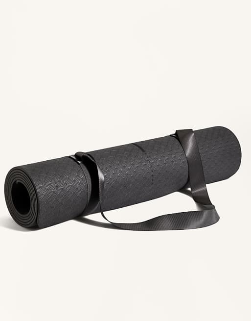 OYSHO 5mm yoga mat in anthracite grey