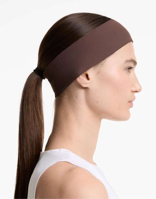 OYSHO 6cm Sports Headband In Brown
