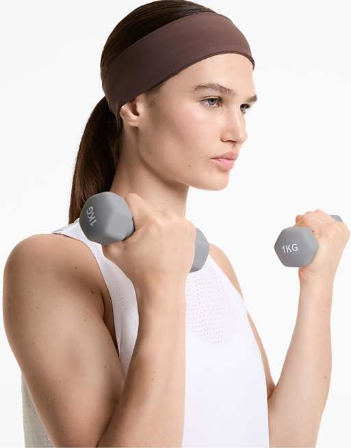 OYSHO 6cm sports headband in brown
