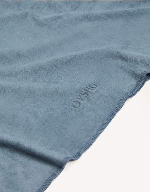 OYSHO Adjustable Mat Towel In Blue