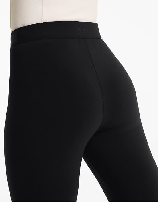 OYSHO Ankle-length High-rise Super-extra-warm Seamless 70cm Leggings In Black