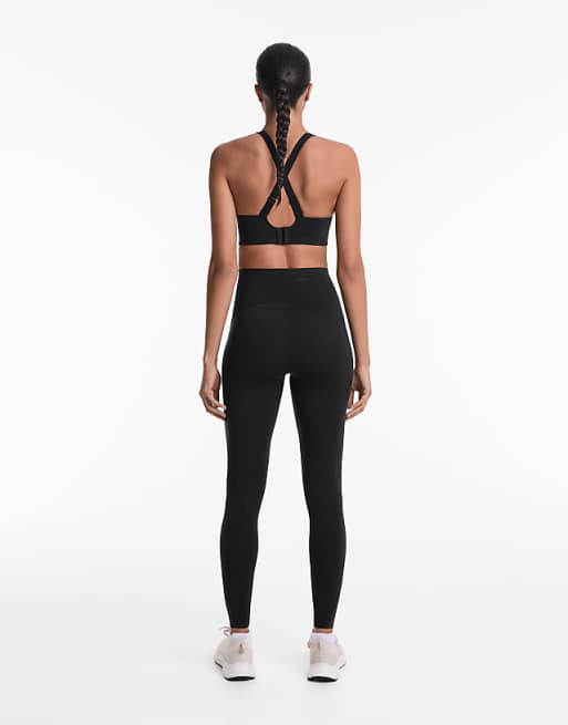 OYSHO Basic compressive ankle-length leggings in black