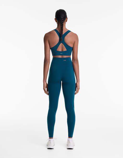 OYSHO Basic Compressive Ankle-length Leggings In Orion Blue