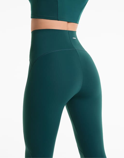 OYSHO Basic Compressive Ankle-length Leggings In Sea Green