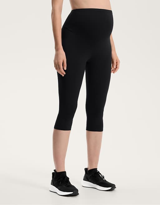OYSHO Comfortlux 40cm Maternity Capri Leggings In Black