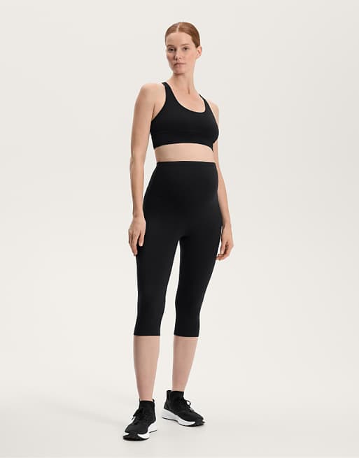 OYSHO Comfortlux 40cm maternity capri leggings in black