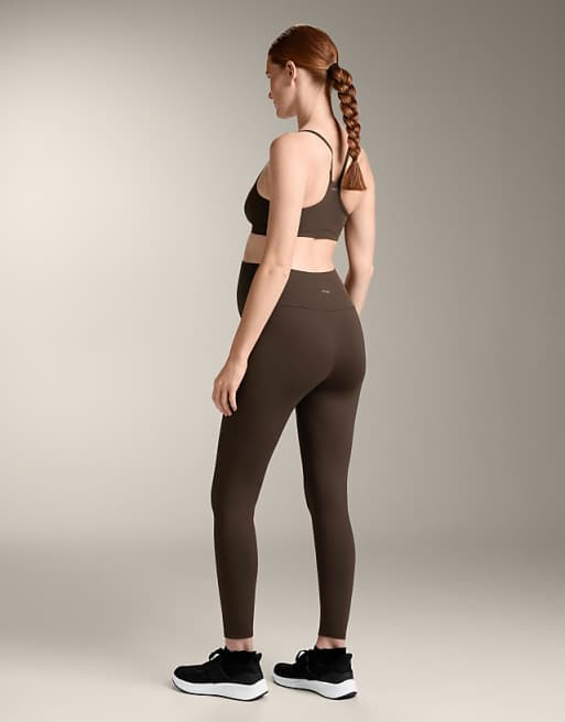 OYSHO Comfortlux 65cm Maternity Leggings In Dark Brown