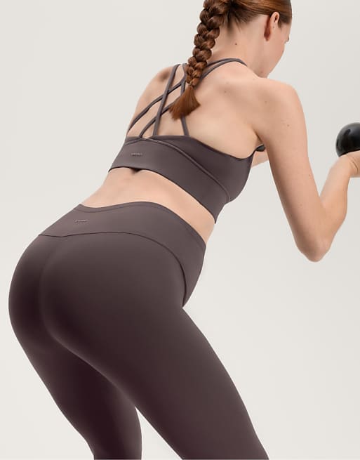 OYSHO Comfortlux 65cm Maternity Leggings In Grey-purple