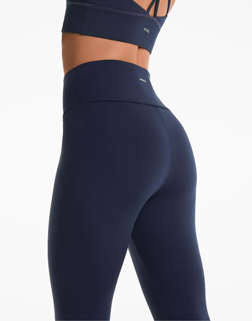 OYSHO Comfortlux High-rise Ankle-length Leggings In Navy