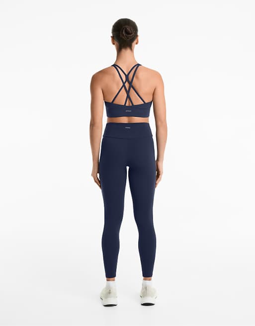 OYSHO Comfortlux High-rise Ankle-length Leggings In Navy Blue