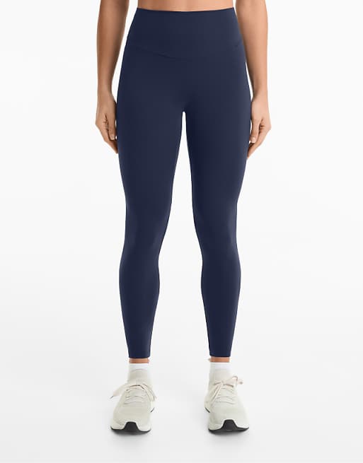 OYSHO Comfortlux high-rise ankle-length leggings in navy blue