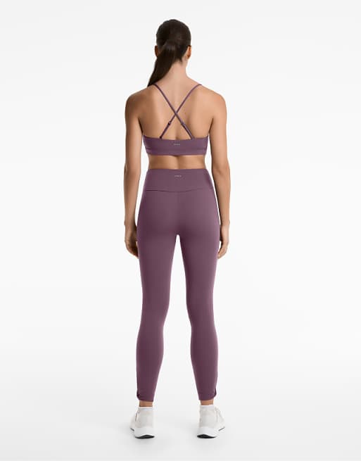 OYSHO Comfortlux High Rise Knot 65cm Ankle-length Leggings In Lila