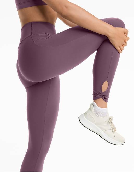 OYSHO Comfortlux High Rise Knot 65cm Ankle-length Leggings In Lila