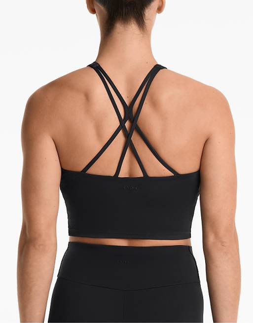 OYSHO Comfortlux strap tank top with cups in black