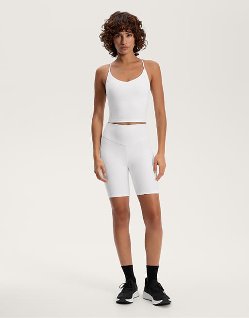 OYSHO Comfortlux Tank Top With Adjustable Straps In Off-white