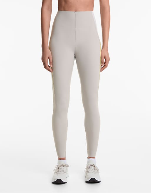 OYSHO Compressive core control 65cm ankle-length leggings in grey