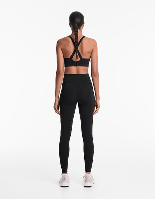 OYSHO Compressive Raise Up Ankle-length Leggings In Black