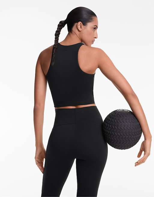 OYSHO Compressive Tank Top In Black